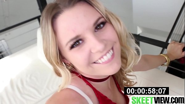 Dirty Blonde Teases and gives a slurping blowjob