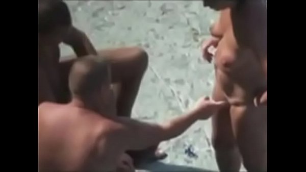 Nude Beach – Nice Bareback Threesome