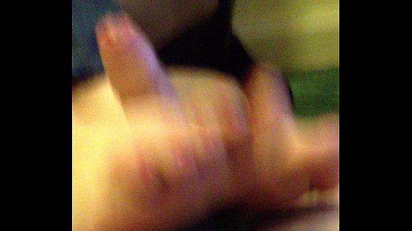 wife gives me footjob with cumshot pink toenails hot