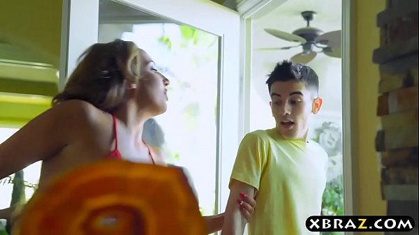 Young guy gets lucky with three MILFS at this bbq party